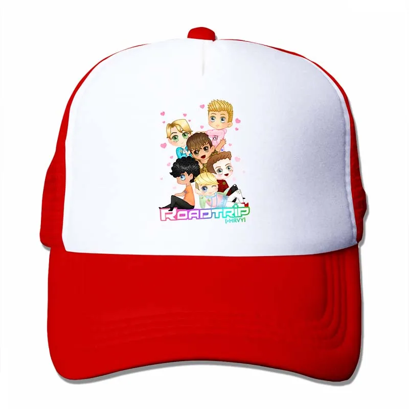 Roadtrip+ Hrvy RoadtripTV band boyband merch, бейсболка для мужчин и женщин, кепки для водителя грузовика, модная Регулируемая Кепка - Цвет: 4-Red