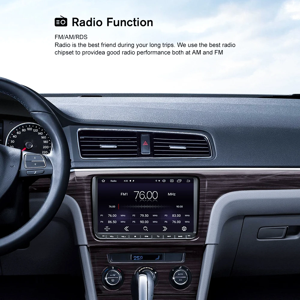 Excellent AMPrime 2 din Autoradio 9" Android 9.0 car Multimedia Quad-core Car Radio Touch Screen GPS WIFI Bluetooth USB/AUX/FM MP5 Player 13