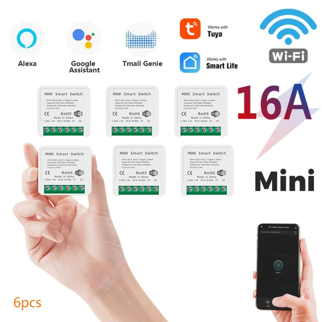 Умный мини-переключатель 16 А с поддержкой Wi-Fi | Обустройство дома