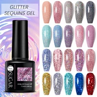 UR SUGAR Glitter Sequins Gel Nail Polish Soak Off UV Nail Gel Varnish Colorful All For Nail Manicure DIY Nail Art Design 1