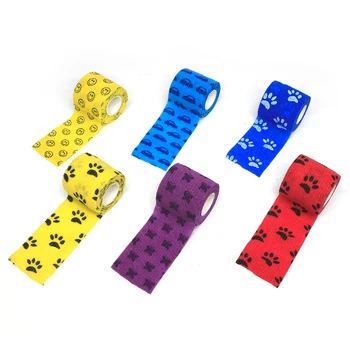 

Outdoor Cartoon Non-woven Self-adhesive Elastic Bandage 5CM X 4.5M Camouflage Waterproof Multi-functional Bandage