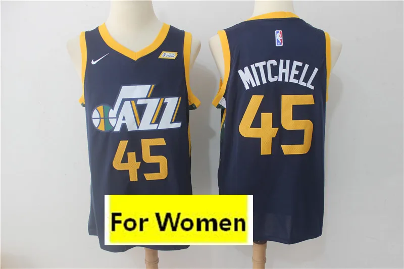 2 Юта женский baskeball#45 Donovan Mitchell майки - Цвет: 2