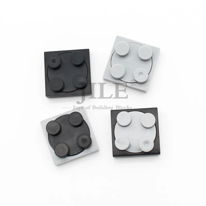 20pcs Moc 빌딩 블록 턴테이블 2x2 플레이트베이스 상단 3680 3679 DIY..