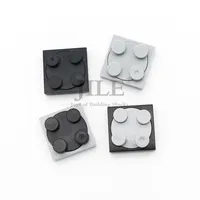 20pcs Moc Building Blocks Turntable 2x2 Plate Base with Top 3680 3679 DIY Creative Bricks Classic Compatible Assembles Parts 1
