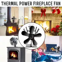 5 лопастей вентилятор для печи, работающий от тепловой энергии для древесины бревна горелка для камина экономия топлива эко 2019 Новое
