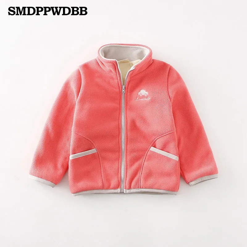 SMDPPWDBB/сезон весна-осень-зима; детская милая куртка из мягкого флиса для девочек; пальто; верхняя одежда; кардиган; одежда; свитер