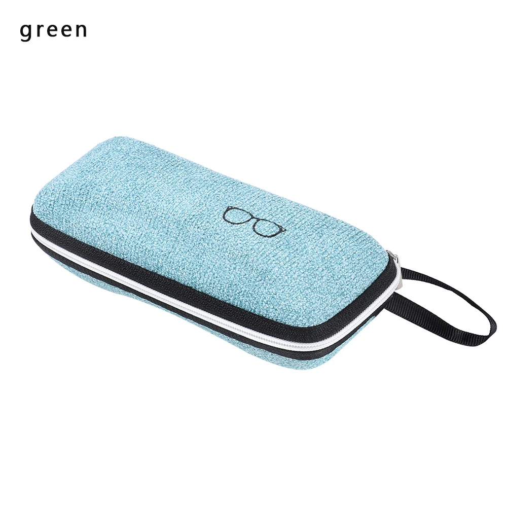 green 1 шт. модный портативный Жесткий Чехол для очков коробка для хранения солнцезащитных очков держатель для очков защитная сумка аксессуары для очков - Цвет: green