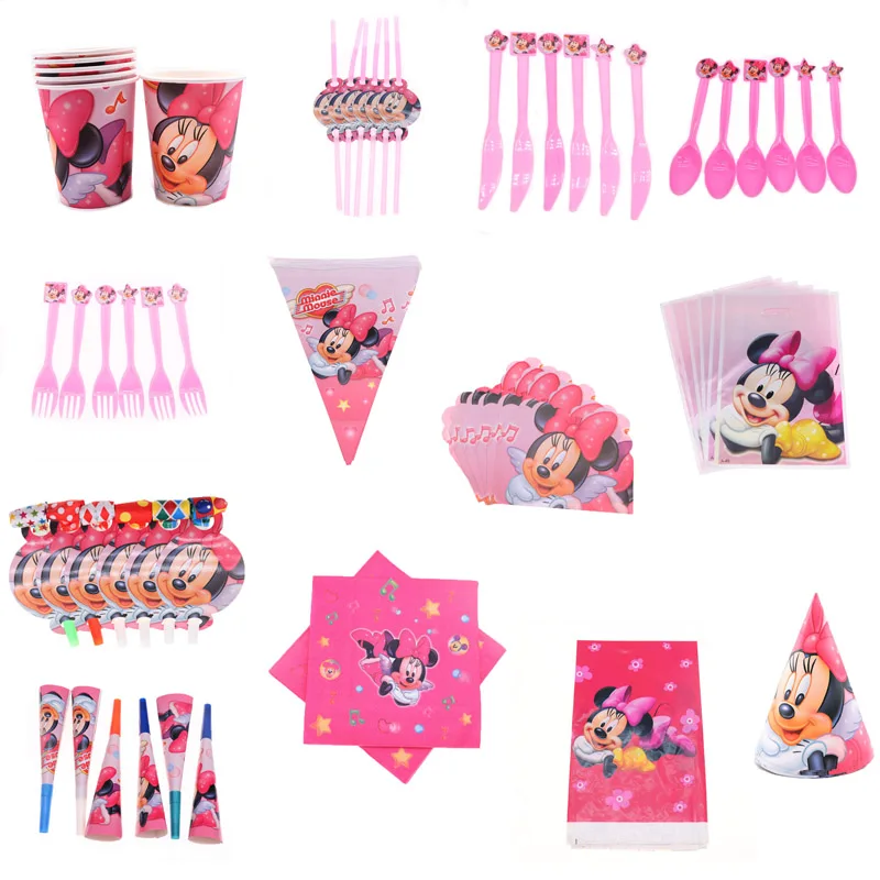 Тема Минни Мауса детское украшение на день рождения Микки из мультфильма товары