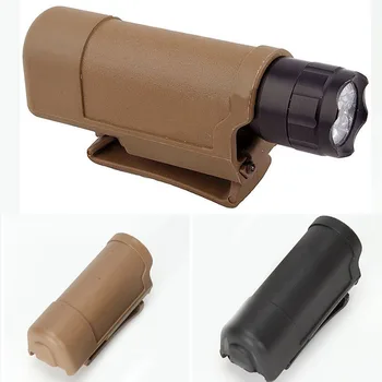 

MOLLE Quick Draw Flashlight Holster Plastic Pouch Holder For Waist Loading Portable Quick Pull Out Designed