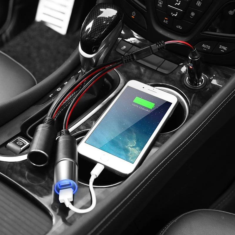

Double Charger Power Splitter Dual Cigarette Lighter Socket Plug Professional High Quality