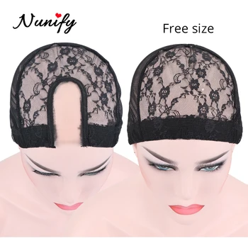 

Nunify 6Pcs/Lot Dome Cap For Making Wigs Swiss Lace Wig Cap For Making Lace Front Wigs Great Quality Hair Net U Part Mesh Caps