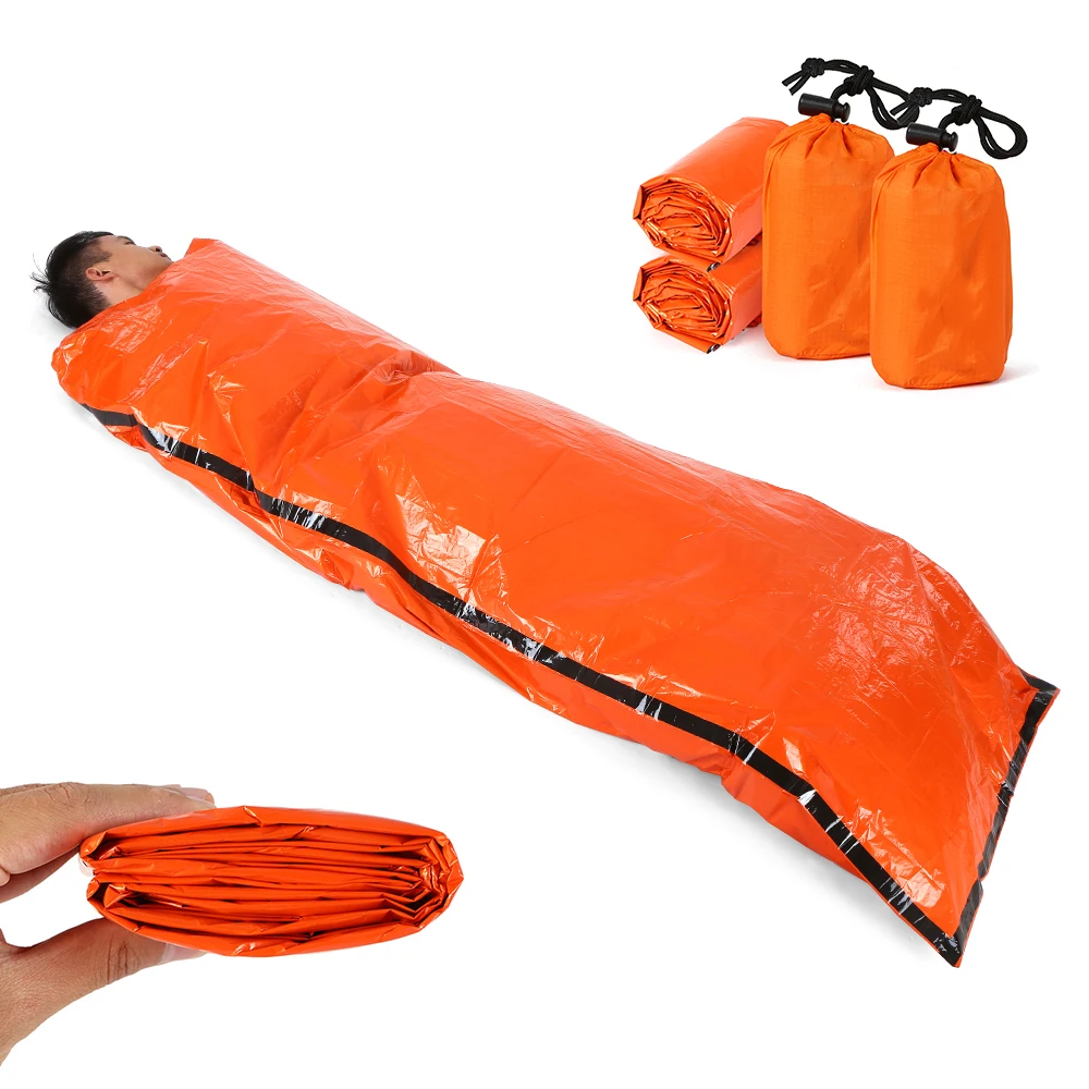 Sleeping Bag Compression Sack Emergency Blanket Sleeping Bag 2pcs