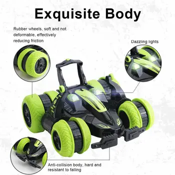 

Remote Control Toy Stunt Car Toy Four Wheel Drive 2.4Ghz Radio Multifunctional 360 Degree Rotating Christmas Gift машина