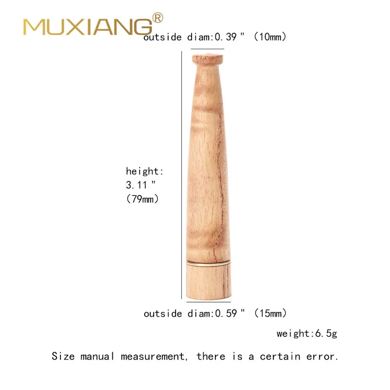 MUXIANG 79 мм Ailanthus деревянный портсигар мундштук с 9 мм активированный угольный фильтр bf0005