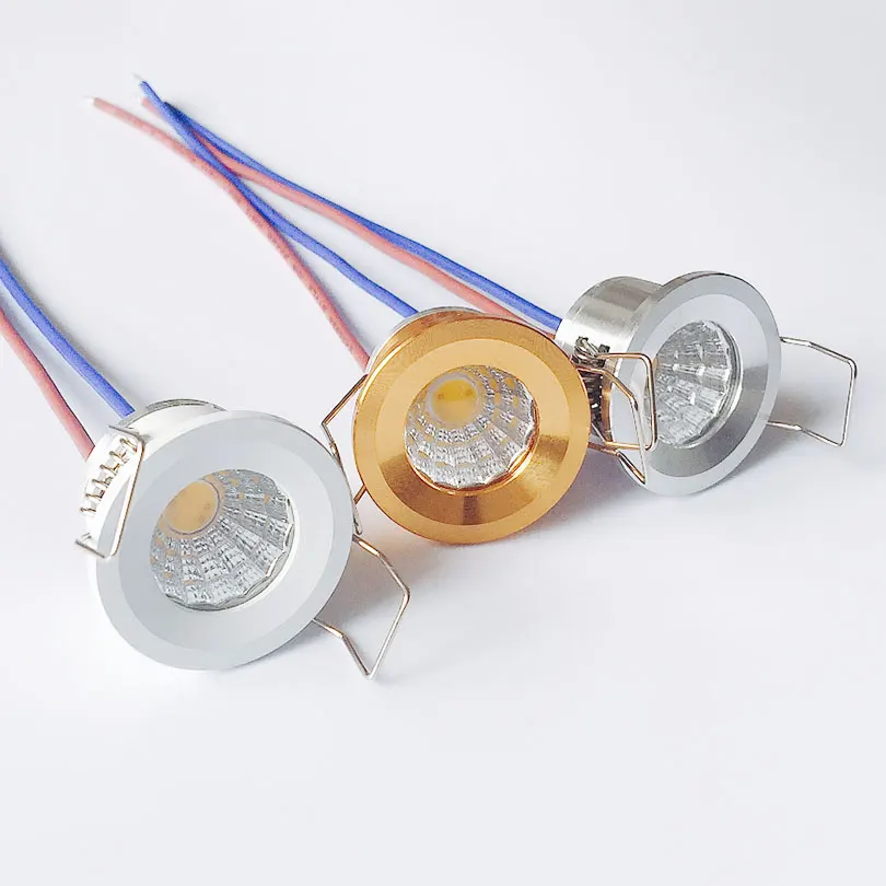 

Free Shipping 3W COB LED Spotlight Warm Cool White Dimmable 220V LED Downlight for Home Cabinet Showcase Room Lighting Aluminum