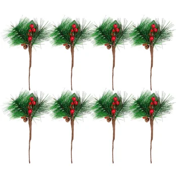 

12Pcs Artificial Tree Emulation Pine Tree Christmas Decor Tree Desktop Decor