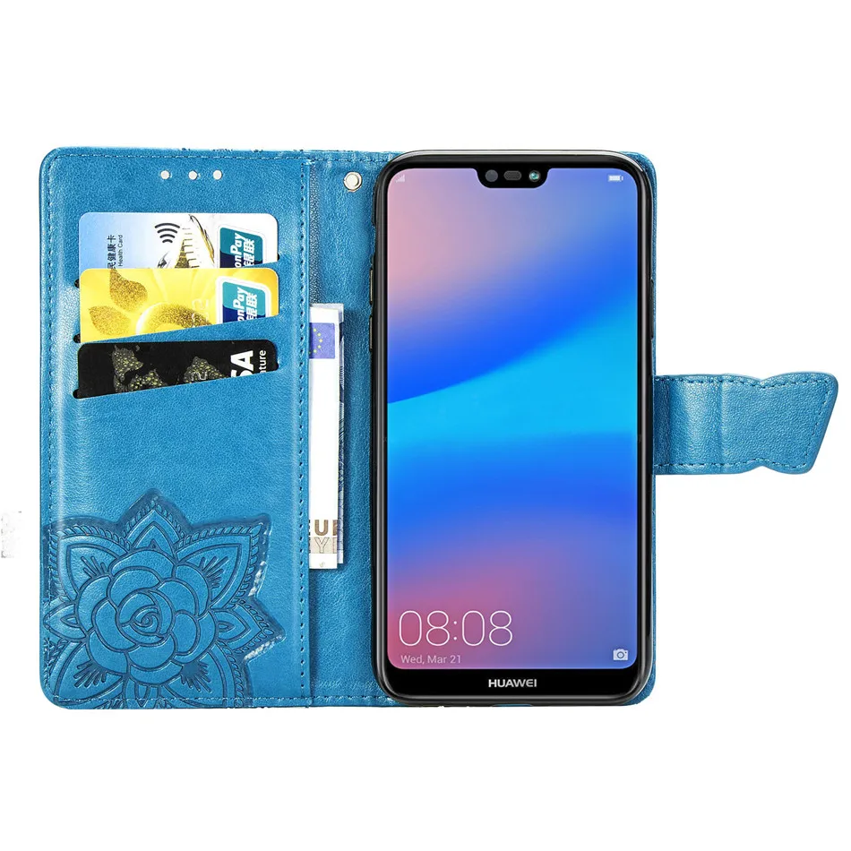 Чехол для телефона в стиле ретро с бабочкой для huawei P Smart Z Plus P30 Pro P20 Lite, романтичный чехол для телефона 30 20 10 Lite, кожаный чехол DP05F