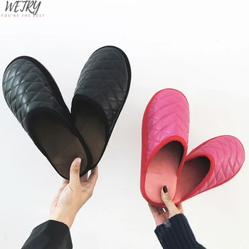 

2020 Winter Home Slippers Women Men Soft Indoor Warm Pantuflas Terlik Cotton-padded Lovers Home Slippers Indoor Shoes