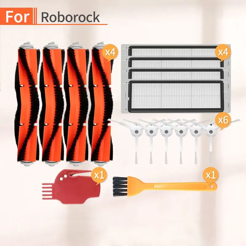 

16 pcs Vacuum cleaner robot side brush main brush filter accessories for xiaomi mi 1 2 roborock s50 s6 s55 vacuum cleaner parts