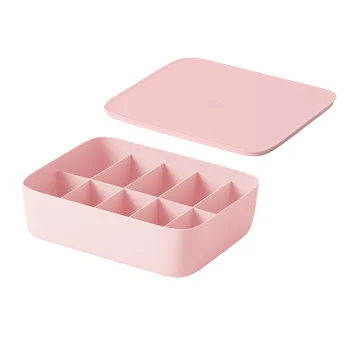 

Drawer Divider Underwear Storage Box Closet With Lid Cabinet Fixed Partition Multifunctional Bra Socks Stackable Ties Wardrobe