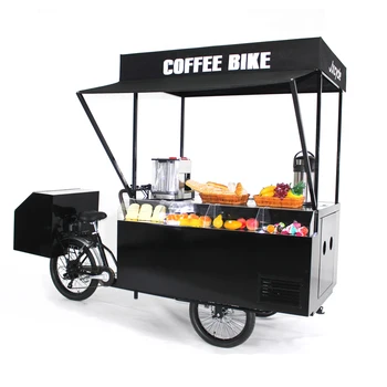 

New design hot dog /mini shop street mobile vending fast food bbq bike with machines free shipping by sea
