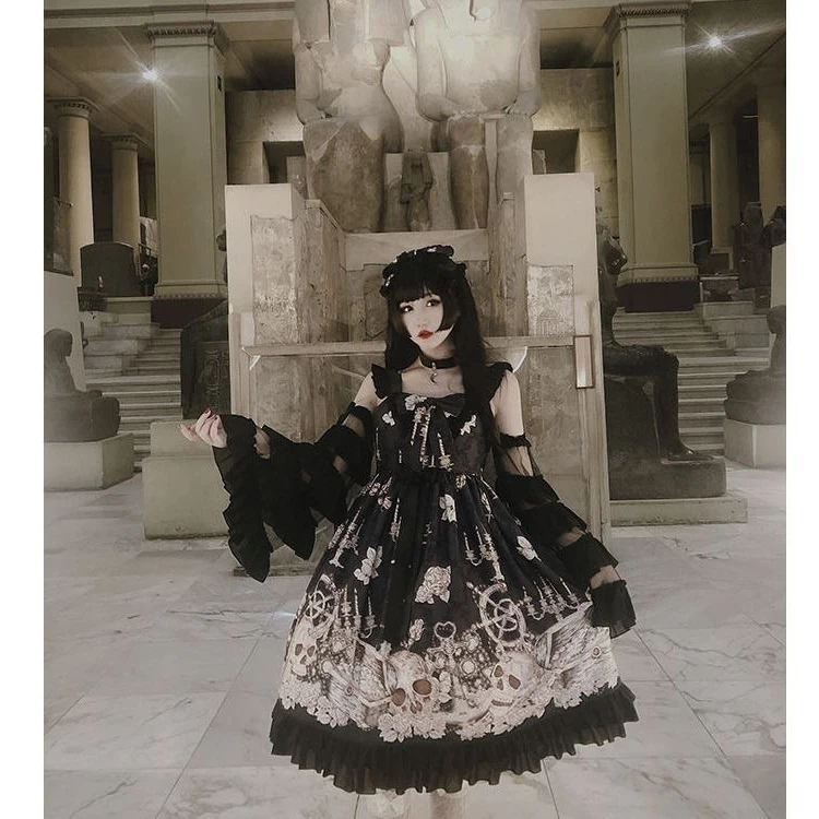 Cosplay&ware Japanese Gothic Jsk Lolita Dress Women Vintage Victorian Sleeveless Bow Princess Tea Party Dresses Girls Chic Print -Zentai shop online Hfb7779c942de46d4b5ffea08754f8657K.jpg