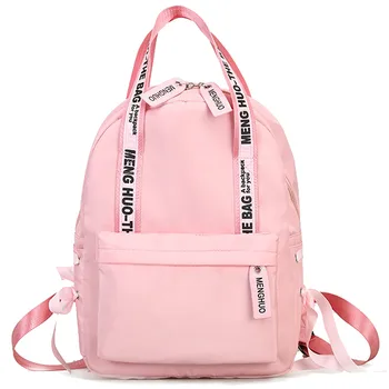 

Menghuo Groe Kapazitt Rucksack Frauen Preppy Schule Taschen Fr Jugendliche Weibliche Nylon Reisetaschen Mdchen Bowknot Rucksack