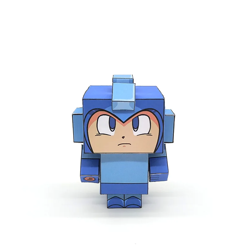 Без клея Rockman складной режущий милый мини 3D бумажная модель бумажное ремесло Аниме игра Фигурка DIY Cubee дети взрослые ремесло игрушки CS-048