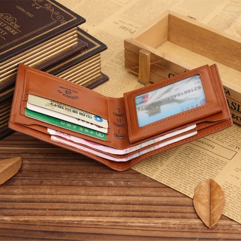 Повседневные мужские кошельки из искусственной кожи Одноцветный Роскошный