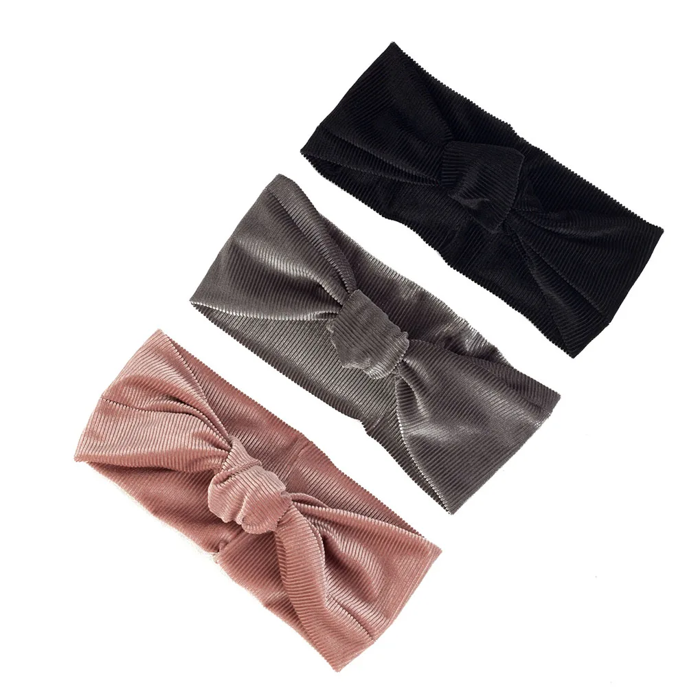 

2019 New Soft Style Elastic Turban Headband Winter Autumn Women Warm Velvet Hairband Female Hair Accessories for Girl Ladies