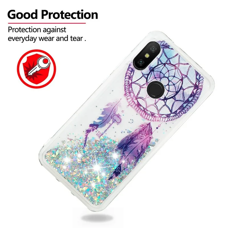Динамический песок чехол для телефона чехол-накладка Redmi Note 7 Coque Mi8 Se 5x 6x A1 A2 Lite