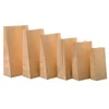10Pcs kraft paper bags tea food small gift sandwich bread bags for party wedding supplies packaging snacks baking packaging 1
