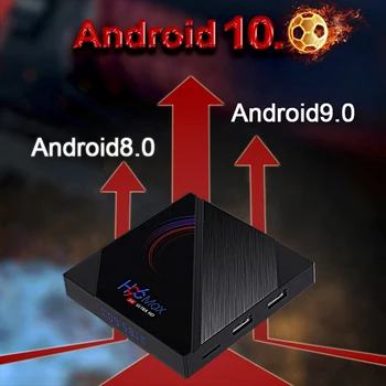 

TV Box 6K H96 MAX h616 Smart TV Box h616 2.4G/5G Wifi BT4.0 Media Set Top Box 4+32GB/64GB for An-droid 10.0 Systems