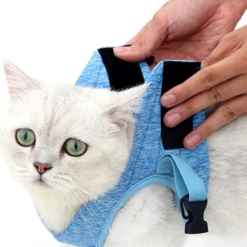 

Cat Harness Escape Proof Small Cat and Dog Vest Harness with Reflective Strap Soft Mesh Adjustable Cat Walking Jacket for Kitten