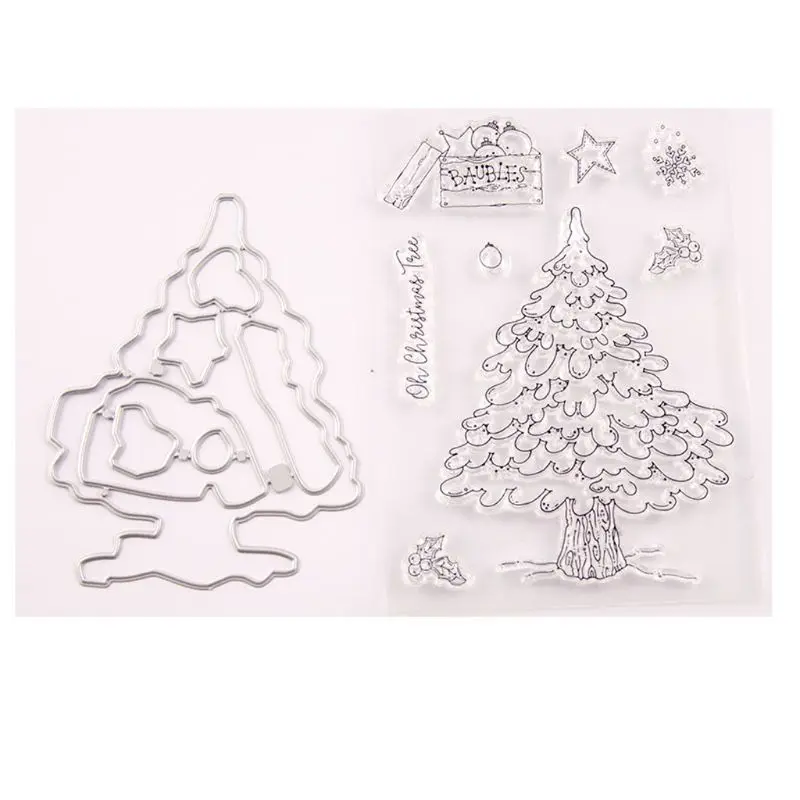 Merry Christmas мультфильм печать штамп с вырубкой трафарет набор DIY Скрапбукинг рельефная фотография альбом декоративная бумага - Цвет: 21
