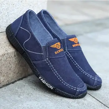 

Men Shoes 2020 Big Size Canvas Shoes Men Casual Flat men's shoes Non-slip breathable Work Shoes Loafers Sneakers zapatos hombre