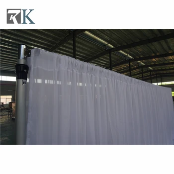 

adjustable pipe and drape event stage backdrop wedding tent hall room decor