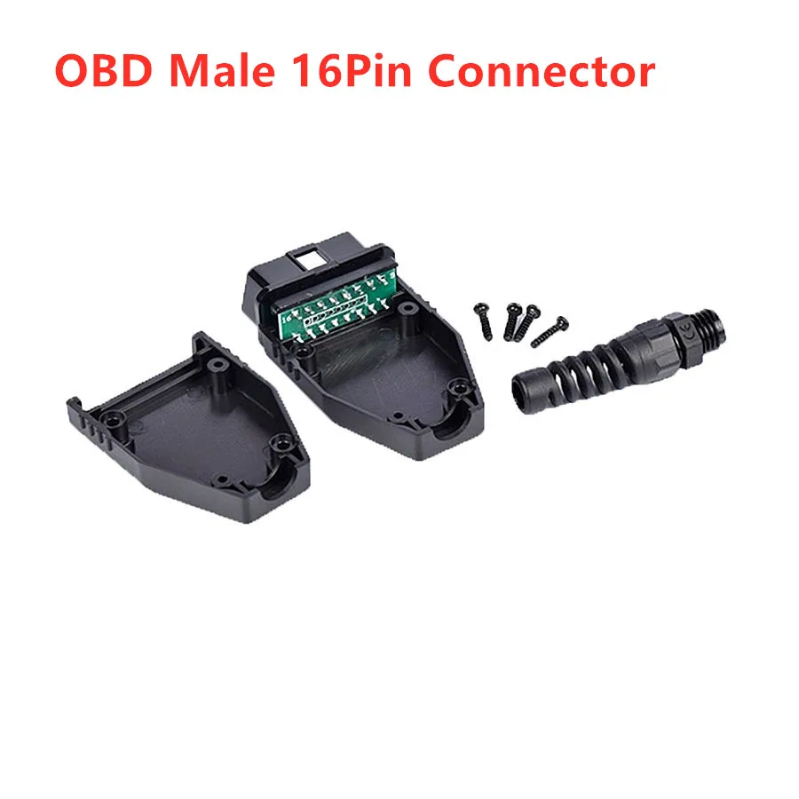 

Best Price OBD Male Plug OBD2 16Pin Connector OBD II Adaptor OBDII Connector J1962 OBD2 Connector with PCB