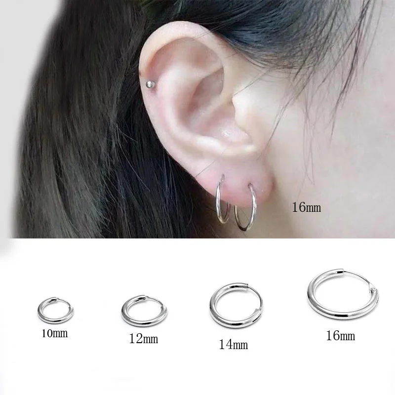 orecchini ad anello argento