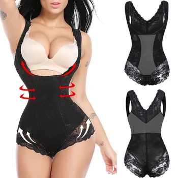 

Women Bodysuit Shapewear Slimming Underwear Bodysuit Body Shaper Women Waist Trainer Postpartum Recovery Butt Lifter Panties