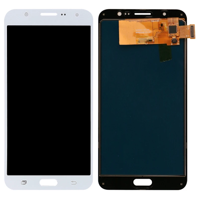 Замена ЖК-дисплея для samsung Galaxy J7()/J7 Duos(), J710F ЖК-экран и дигитайзер полная сборка TFT материал - Цвет: Белый
