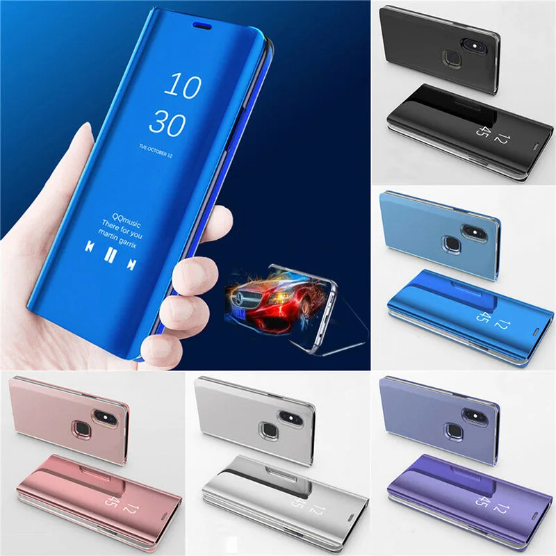 

Smart Mirror View Flip Case For Huawei Honor 10 20 Lite Pro 8X 8A 8C 8S Play View 9 Y5 Y6 Y7 Y9 Prime P Smart 2019 Z Phone Cover