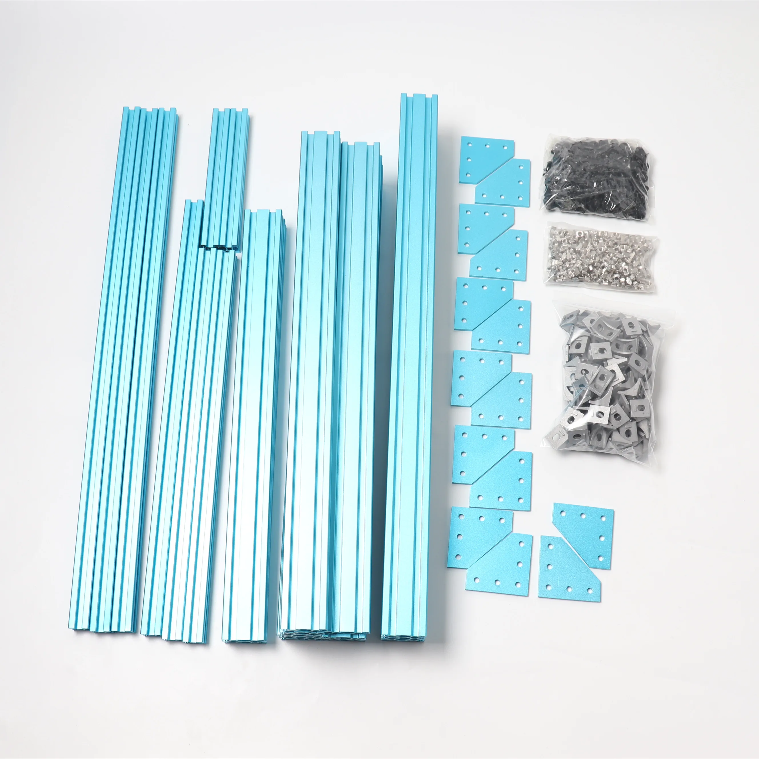 Цена Высокое качество BLV mgn куб рамка комплект и аппаратный комплект, анодированный после резки для DIY CR10 3d принтер Z высота 365 мм