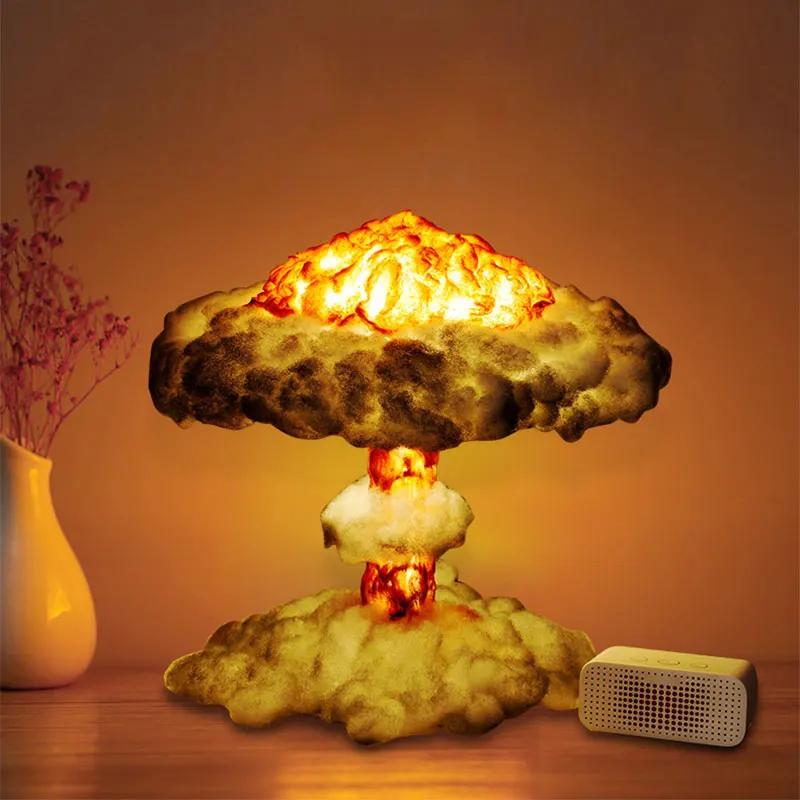 DIY 3D Lamp Simulated Explosion Mushroom Cloud Led Night Light for Home Decoration Decorative 3D Table Lamp for Bedroom Gifts|LED Night Lights| - AliExpress