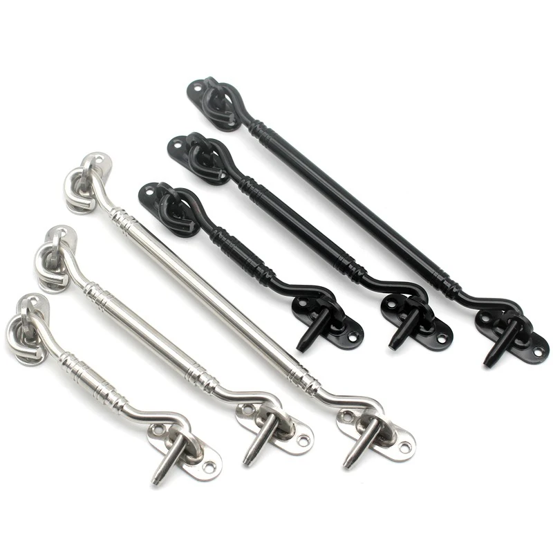Door Latch Thickened Stainless Steel Door Swivel Window Holder Wind Hook Nail Hook Cabinet With Screws door latch