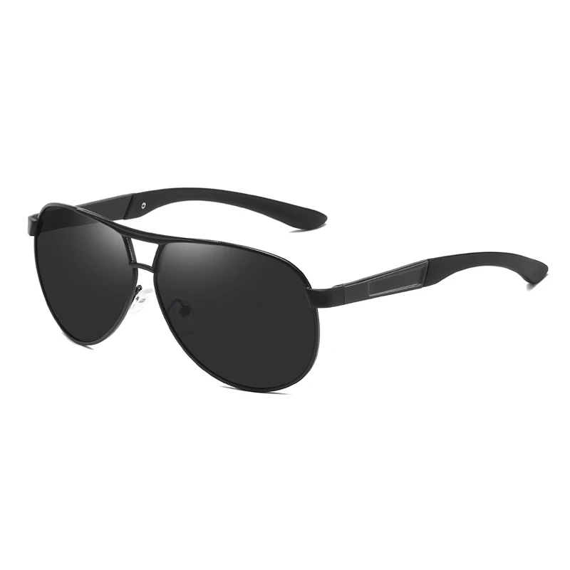 Классические солнцезащитные очки пилота, мужские поляризованные солнцезащитные очки для вождения, высокое качество, TAC Polaroid линзы, металлическая оправа, мужские очки