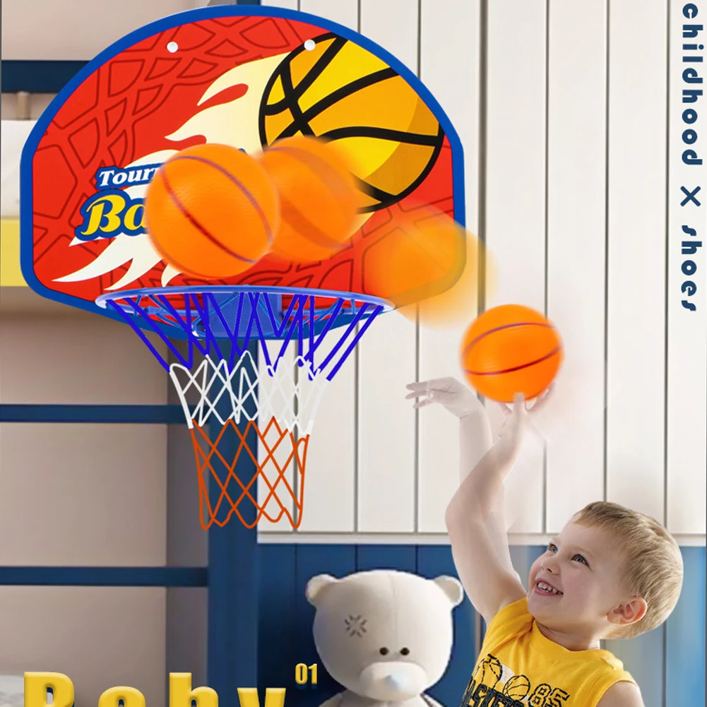 Indoor Mini Basketball Hoop Set Foldable Children's Toys with Accessories for Toddlers Gift | Игрушки и хобби