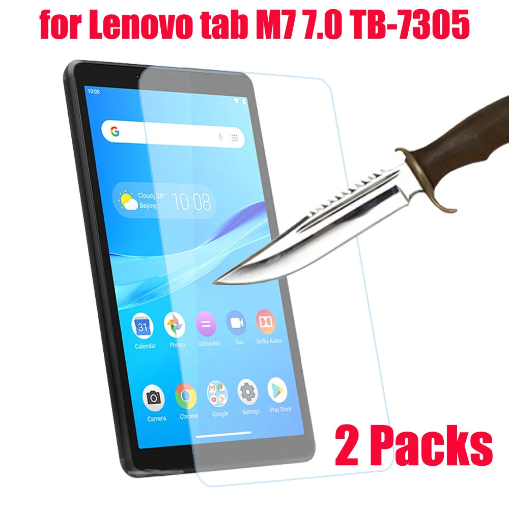 2 упаковки Закаленное стекло протектор экрана планшета для lenovo tab M7 TB-7305 TB-7305F 7,0 защитная пленка Новинка 7'' - Цвет: M7 7.0 2PCS