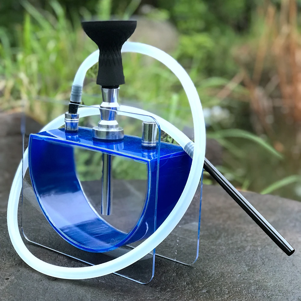 Набор акриловых кальянов для труб кальян с силиконовой чашей Sheesha металлические