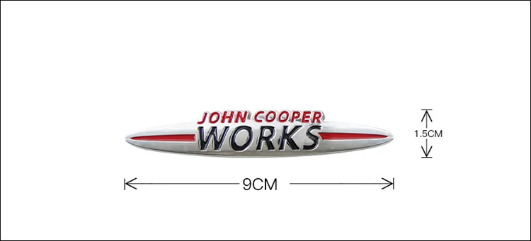 Автомобильный мини JCW стикер для MINI Cooper Countryman R52 F55 F56 R55 R56 R60 F60 Автомобильный задний багажник 3D металлическая эмблема значок наклейки